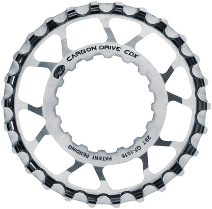 Gates Carbon Drive CDX CenterTrack Front Sprocket  - 26t For Bosch GEN 2 Silver