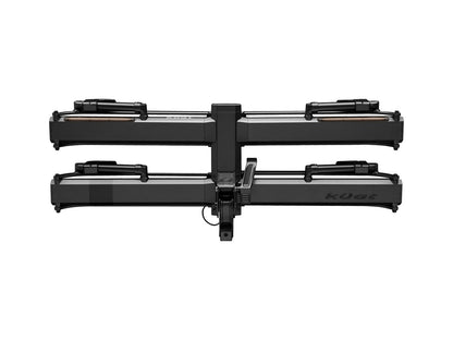 Kuat Piston Pro X Hitch Bike Rack - 2-Bike 2" Receiver LED Lights 4-Pin Plug Kashima Coat Galaxy Gray