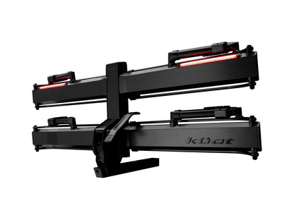 Kuat Piston Pro X Hitch Bike Rack - 2-Bike 2" Receiver LED Lights 4-Pin Plug Kashima Coat Galaxy Gray