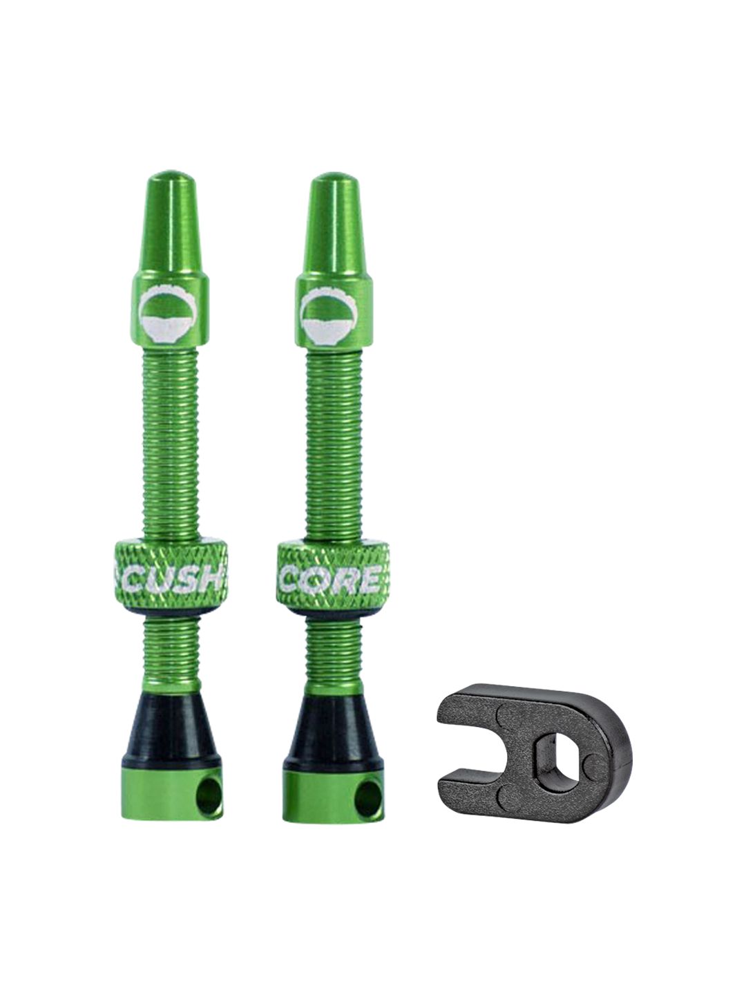CushCore Tubeless Presta Valve Set - 44mm Green