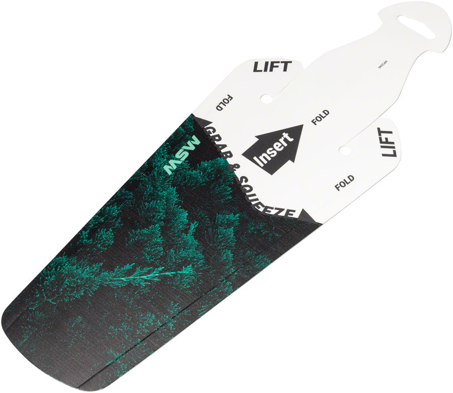 MSW Splashpad Fender - Rear Evergreen