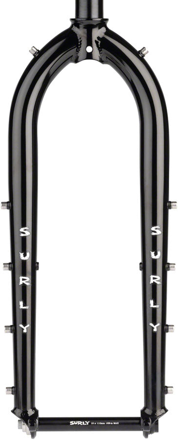 Surly Dinner Fork - 27.5" 15x110mm Thru-Axle 1-1/8" Straight Steerer 420mm Axle To Crown Steel BLK
