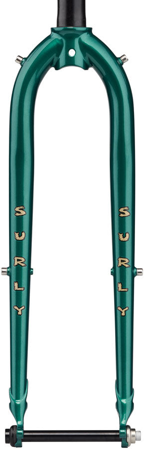 Surly Straggler Thru-Axle Fork - 700c 410mm 1-1/8" Straight Steerer Steel Subtropic Algae
