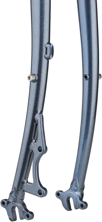 Surly Straggler Fork - 650b QRx100mm 1-1/8" Straight Steerer 380mm Axle To Crown Steel Cold Steel Blue