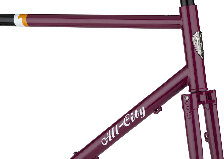 All-City Gorilla Monsoon Frameset - 650b Steel Charred Berry 43cm