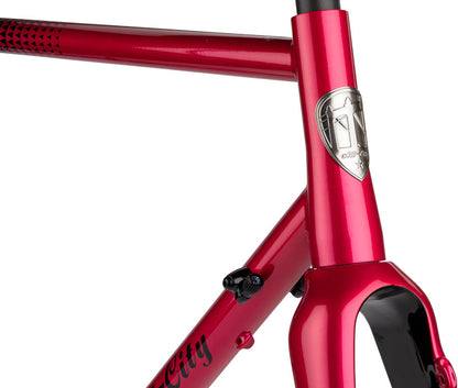 All-City Zig Zag Frameset - 700c Steel Sour Cherry Seltzer 49cm