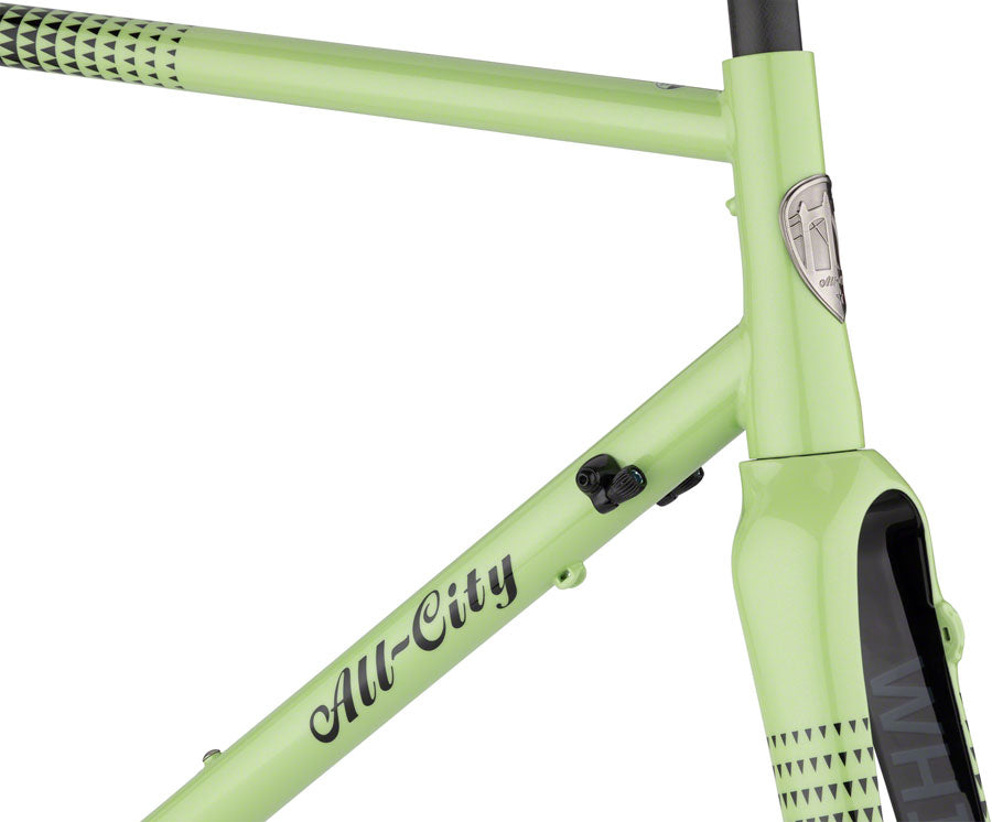 All-City Zig Zag Frameset - 700c Steel Honeydew Bling 55cm
