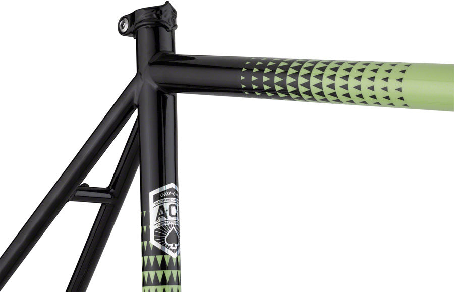 All-City Zig Zag Frameset - 700c Steel Honeydew Bling 55cm