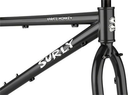 Surly Karate Monkey Frameset - 27.5" Steel Hi-Viz Black Small