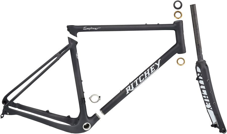 Ritchey Septimer Break-Away Carbon Frameset - 700c Carbon Black Small