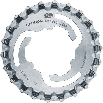 Gates Carbon Drive CDX CenterTrack 3-Lobe SureFit™ Rear Sprocket - 22t Shimano/SRAM 3-Lobe Silver
