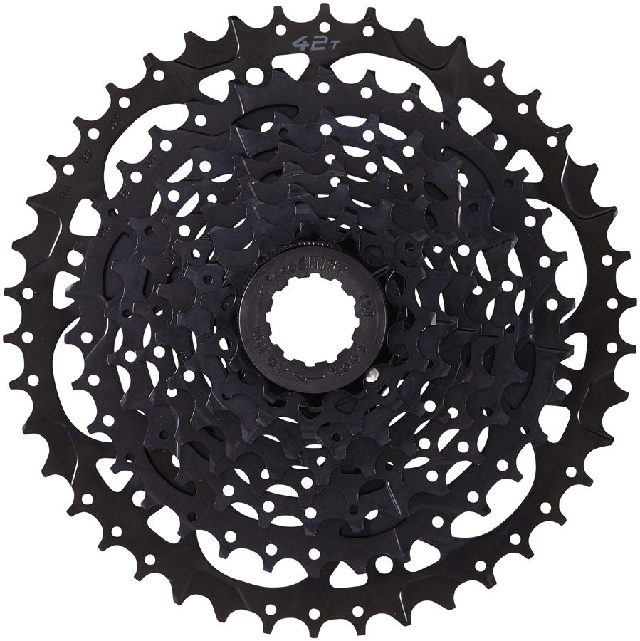 microSHIFT Sword BLK 1x9-Speed Groupset - Includes Brake/Shifters Rear Derailleur Medium Cage 11-42t Cassette