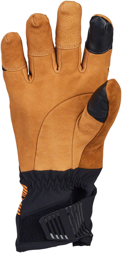 45NRTH 2024 Sturmfist 5 LTR Leather Gloves - Tan/Black Full Finger Medium