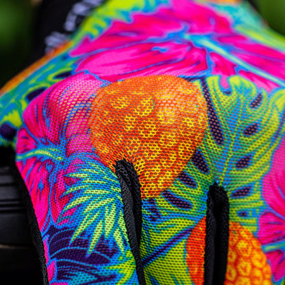 Handup Vented Gloves - Pineapples Carribbean Full Finger Small