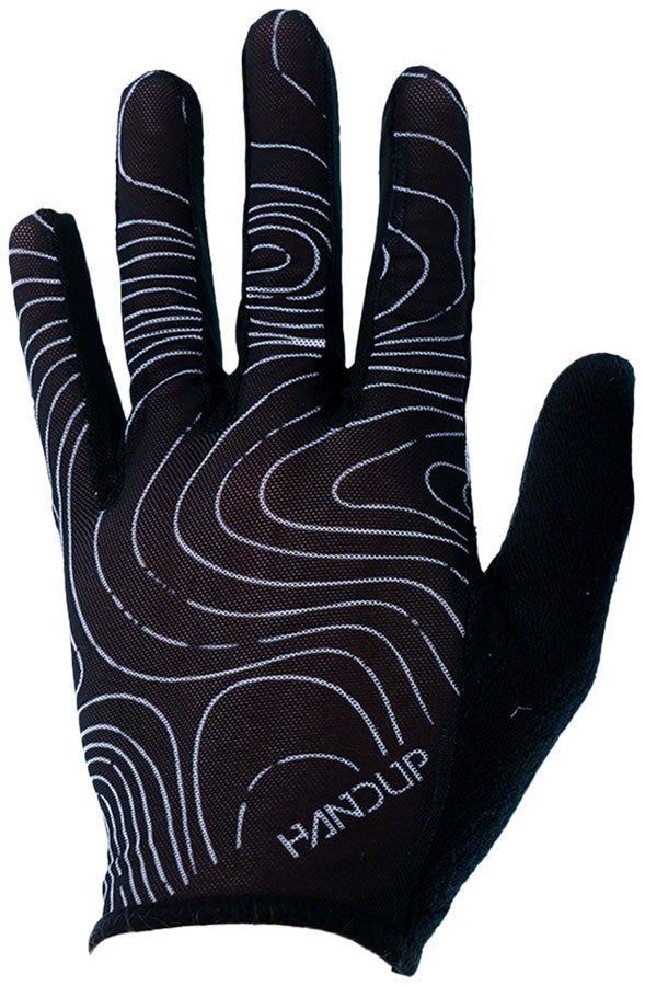 Handup Vented Gloves - Topo Map Black Large