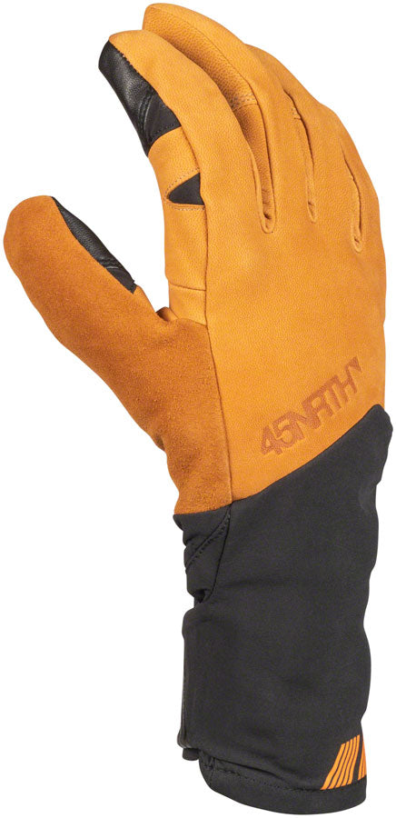 45NRTH 2023 Sturmfist 5 LTR Leather Gloves - Tan/Black Full Finger X-Small