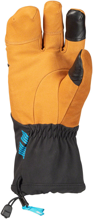 45NRTH 2023 Sturmfist 4 LTR Leather Gloves - Tan/Black Lobster Style X-Large
