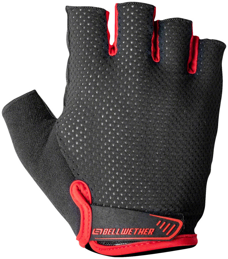 Bellwether Gel Supreme Gloves - Red Short Finger Mens Medium