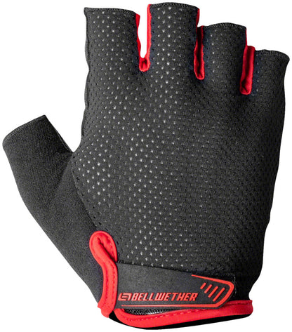 Bellwether Gel Supreme Gloves - Red Short Finger Mens Medium