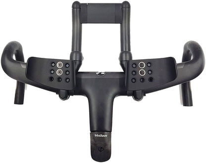 Vision Metron 5D ACR Mini TT Clip-ons 117mm Extension Length Compact Aero Profile Compatible Metron 5D Bars – BLK