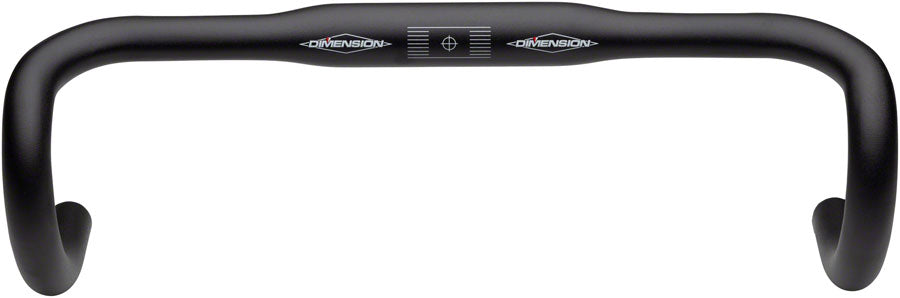 MSW Flat Top Shallow Drop Handlebar - Aluminum 31.8mm 38cmBlack