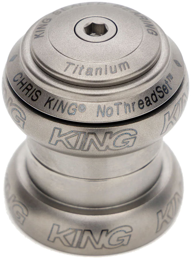 Chris King NoThreadSet Titanium Headset - 1-1/8" EC34 Upper / EC34 Lower Titanium