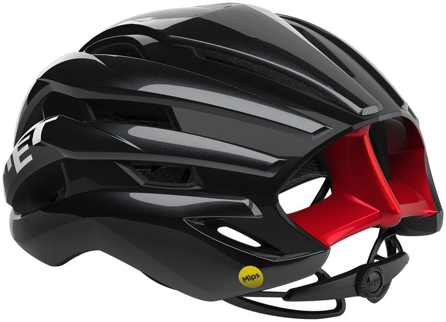 MET Trenta Helmet - Black/Red Gloss Small