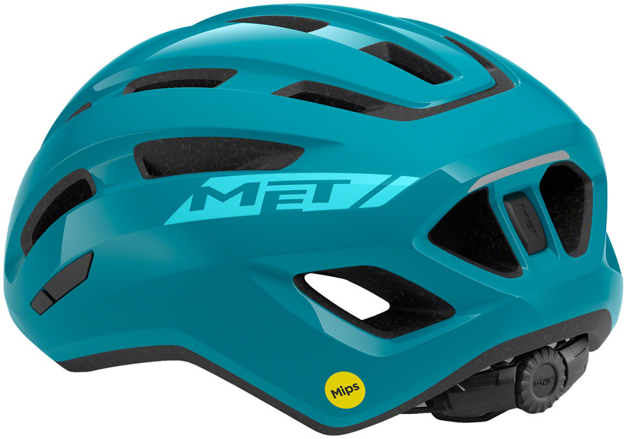 MET Miles Mips Helmet - Teal Glossy Large