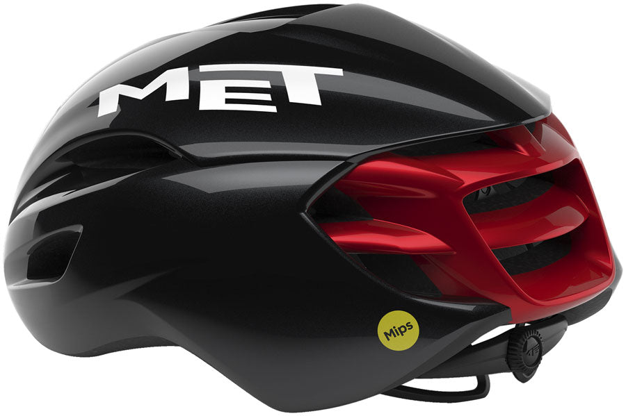 MET Manta Helmet - Black/Red Glossy Small