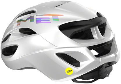 MET Rivale MIPS Helmet - White Holographic Glossy Medium