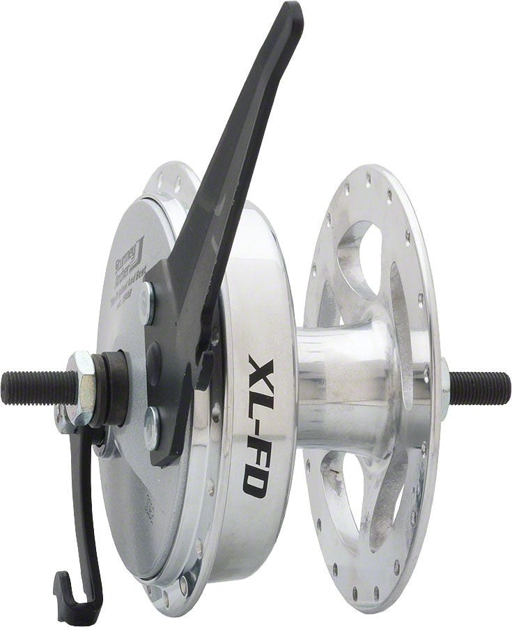 Sturmey-Archer XL-FD Front Hub - 9 x 1 x 100mm Drum Brake Silver 36h