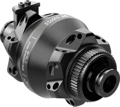 DT Swiss 350 Front Hub - 12 x 100mm Center-Lock BLK 24H Dynamo Shutter 35P Straight Pull