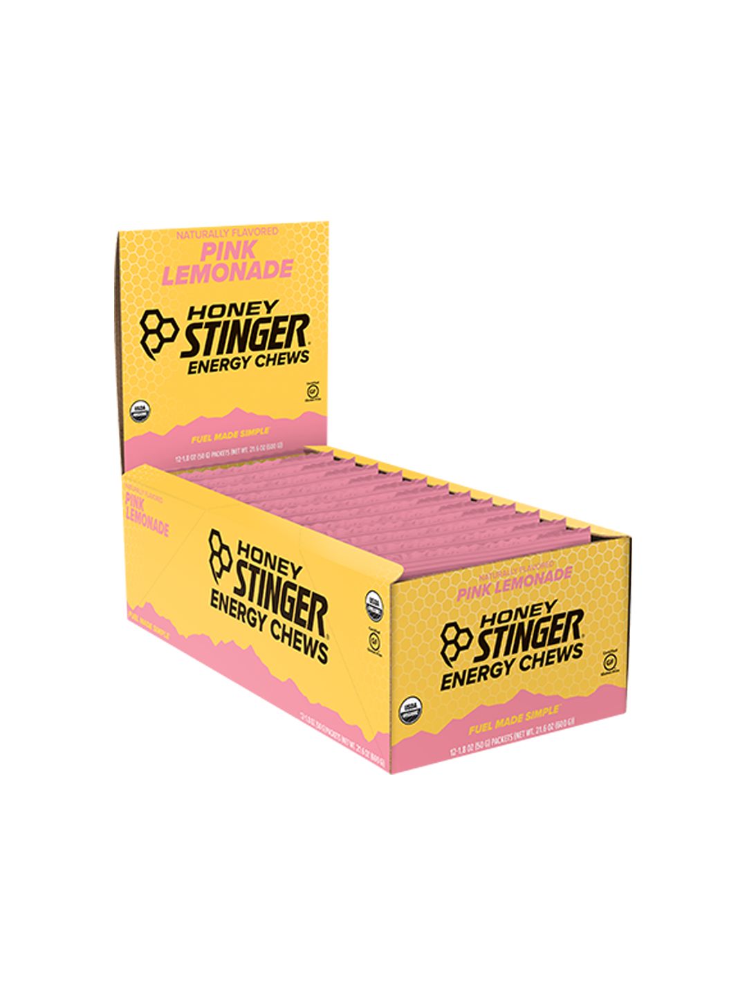Supplement Honey Stinger Chews Pink Lemonade 12 Pack