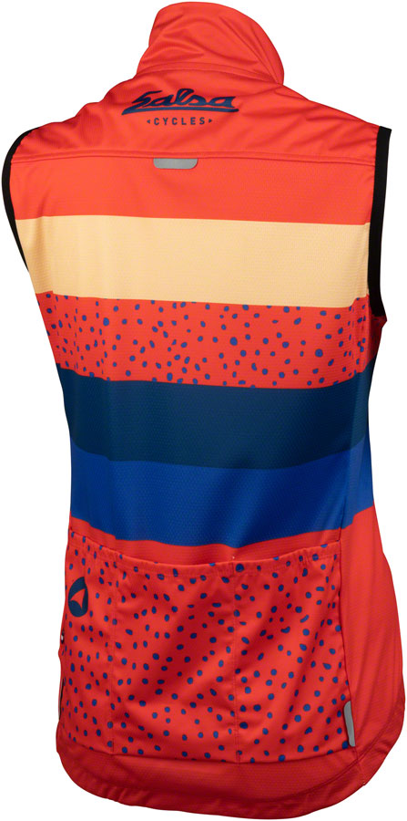 Salsa Team Polytone Womens Vest - Red w/ Stripes Small