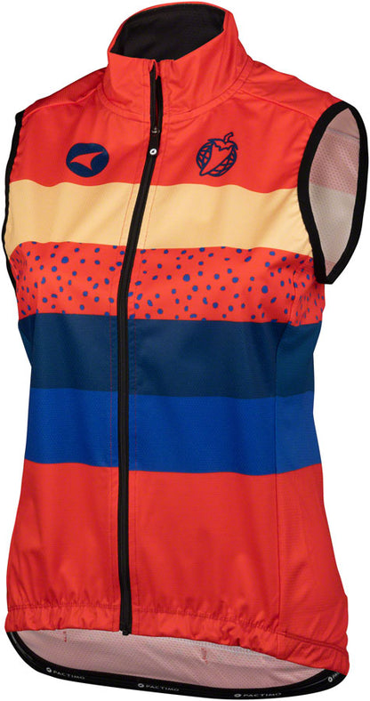 Salsa Team Polytone Womens Vest - Red w/ Stripes 2X-Large