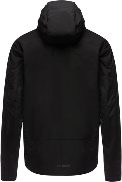 Gorewear Fernflow Hooded Windbreaker - Black Mens Small
