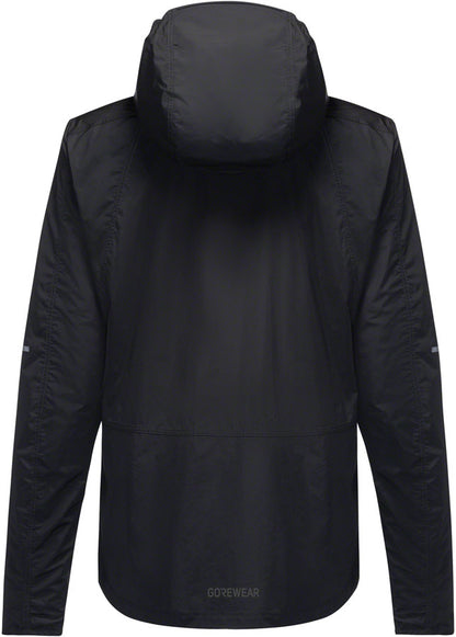Gorewear Fernflow Hooded Windbreaker - Black Womens Small