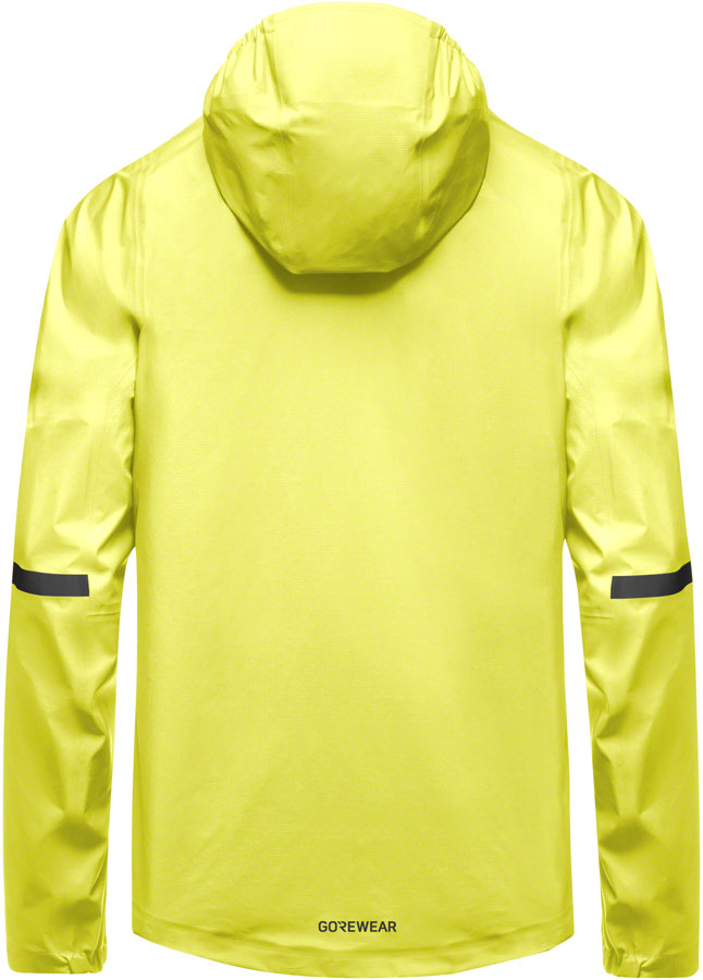 Gorewear Lupra Gore-Tex 2.0 Hooded Jacket - Black/Neon Yellow Mens Medium