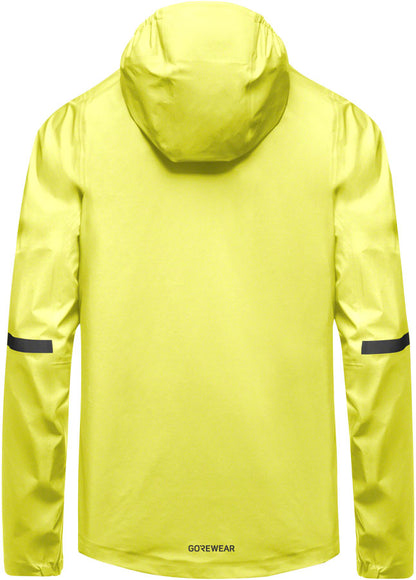 Gorewear Lupra Gore-Tex 2.0 Hooded Jacket - Black/Neon Yellow Mens Medium
