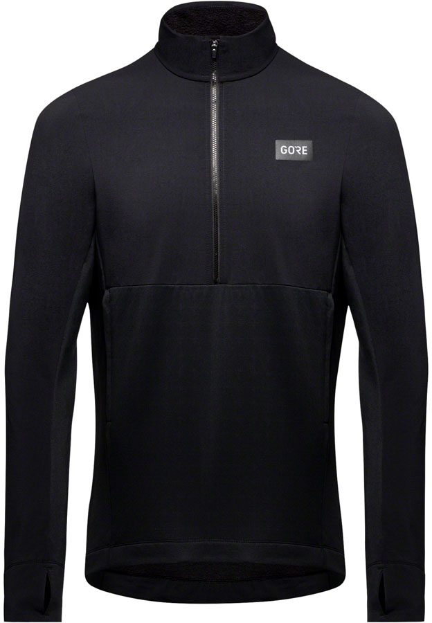 Gorewear Trail KPR Hybrid 1/2-Zip Jersey - Black Mens Small