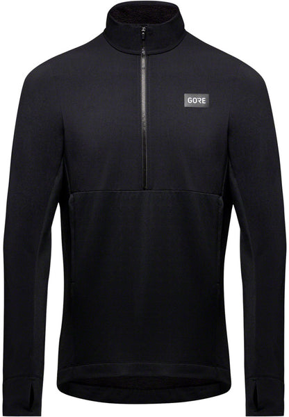 Gorewear Trail KPR Hybrid 1/2-Zip Jersey - Black Mens Large