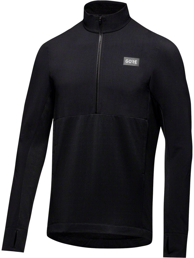 Gorewear Trail KPR Hybrid 1/2-Zip Jersey - Black Mens Medium