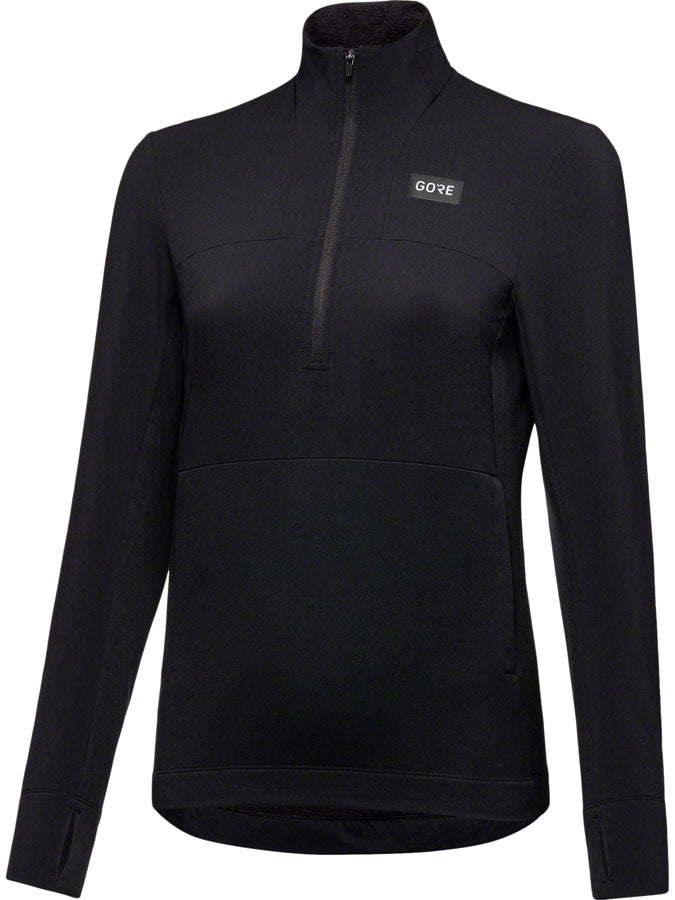 Gorewear Trail KPR Hybrid 1/2-Zip Jersey - Black Womens Small