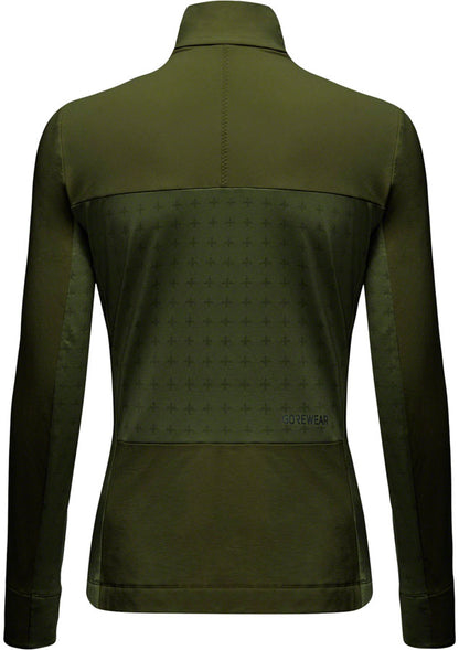 Gorewear Trail KPR Hybrid 1/2-Zip Jersey - Utility Green Womens Medium