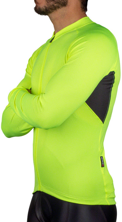 Bellwether Sol-Air UPF Long Sleeve Jersey - Hi-Vis Mens Large