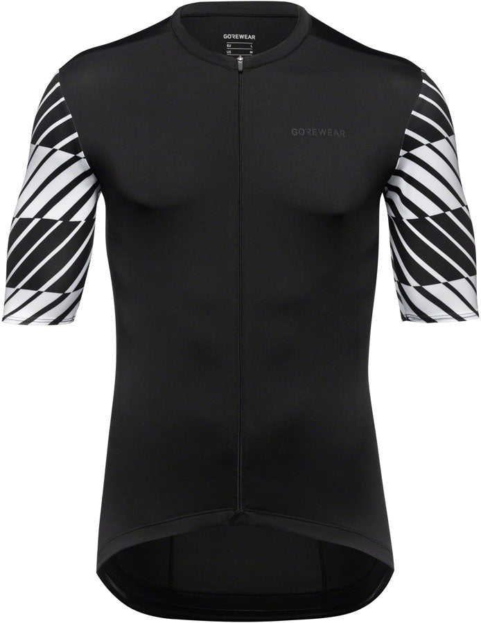 Gorewear Swiftride Optical Jersey - Black/White Mens Medium
