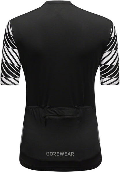 Gorewear Swiftride Optical Jersey - Black/White Womens Large