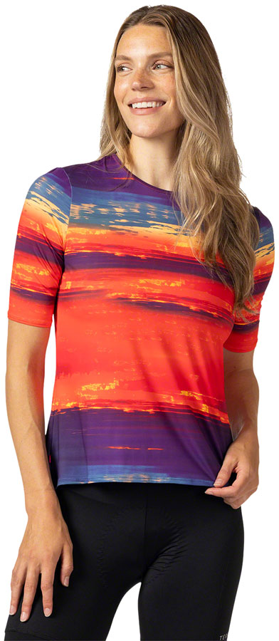 Terry Soleil Flow Short Sleeve Top - Womens Sunset Medium