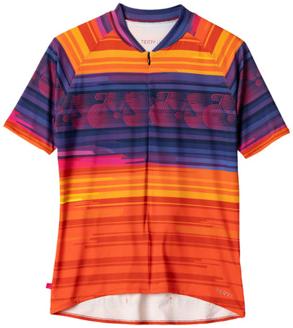 Terry Soleil Flow Short Sleeve Jersey - Womens Horizoom Medium