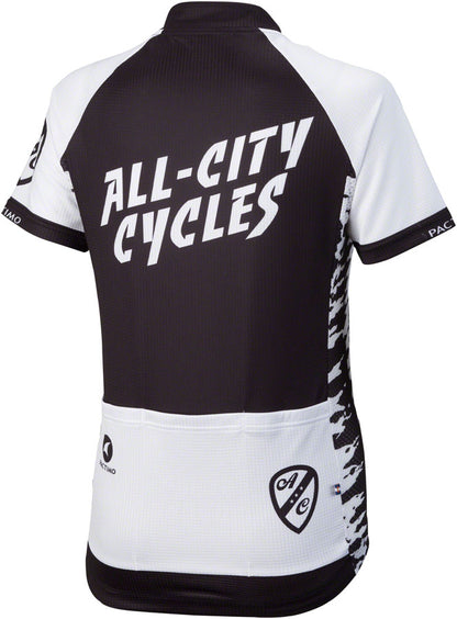 All-City Wangaaa! Jersey - Black/White Short Sleeve Womens X-Small